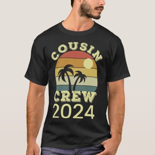 Cousin Crew 2024 Summer Beach Vacation Family Trip T_Shirt