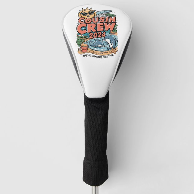 Cousin crew 2024 Summer Vacation Beach Family Trip Golf Head Cover (Front)