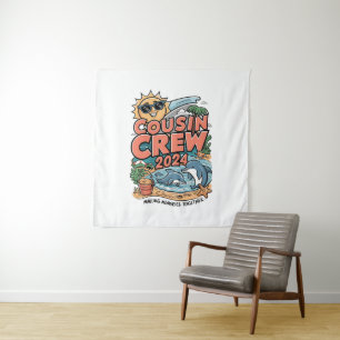 Cousin crew 2024 Summer Vacation Beach Family Trip Tapestry