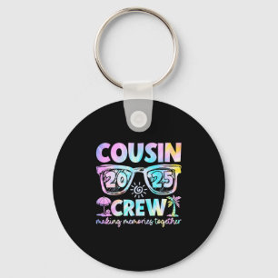 Cousin Crew 2025 Summer Vacation Beach Family Trip Keychain