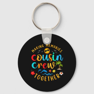 Cousin Crew 2025 Summer Vacation Beach Family Trip Keychain