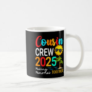 Cousin Crew 2025 Summer Vacation Beach Matching Fa Coffee Mug