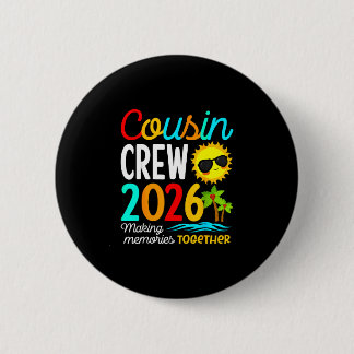 Cousin crew 2026 summer vacation beach family trip button