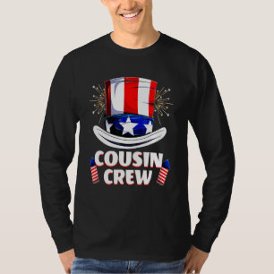 Cousin Crew 4th Of July Patriotic American Family  T-Shirt