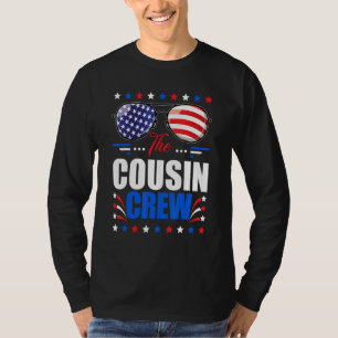 Cousin Crew 4th Of July Patriotic American Family  T-Shirt