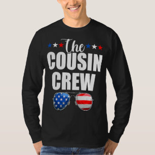 Cousin Crew 4th Of July Patriotic American Family  T-Shirt