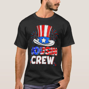 Cousin Crew 4th of July Patriotic American Family  T-Shirt
