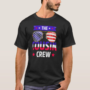 Cousin Crew 4th Of July Patriotic American Family  T-Shirt