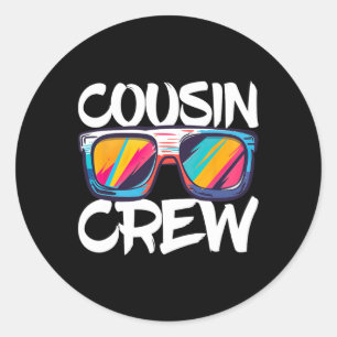 Cousin Crew Adults Kids Matching Cousin Crew Classic Round Sticker