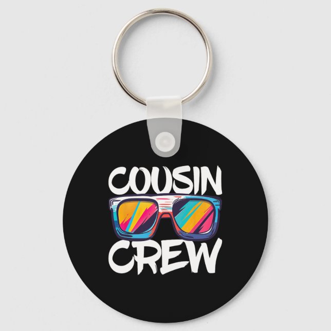 Cousin Crew Adults Kids Matching Cousin Crew  Keychain (Front)