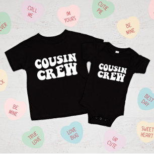 Cousin Crew Black Matching Family Baby T-Shirt