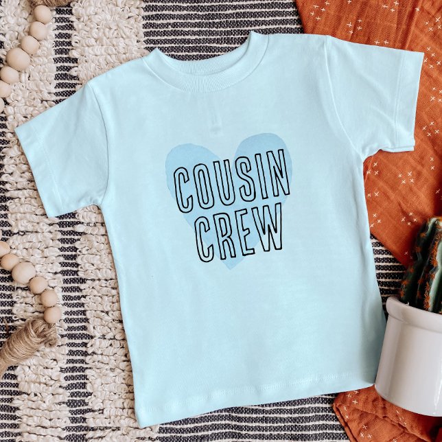 Cousin Crew Blue Heart Matching Family Toddler T-shirt (Creator Uploaded)