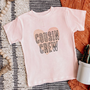 Cousin Crew Blush Heart Matching Family Toddler T-shirt