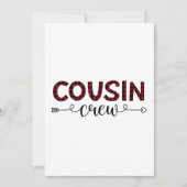 Cousin Crew Buffalo Plaid Pattern Christmas (Front)