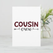 Cousin Crew Buffalo Plaid Pattern Christmas (Standing Front)