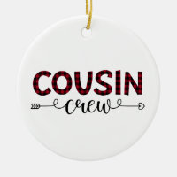 Cousin Crew Buffalo Plaid Pattern Christmas