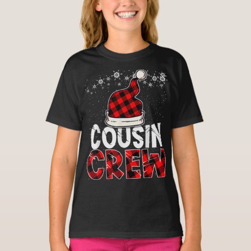 Cousin Crew Buffalo Red Plaid Christmas Xmas   T_Shirt