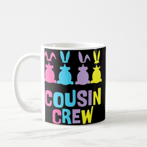 Cousin Crew Bunnies Easter Matching Colorful Rabbi Coffee Mug