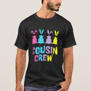 Cousin Crew Bunnies Easter Matching Colorful Rabbi T-Shirt