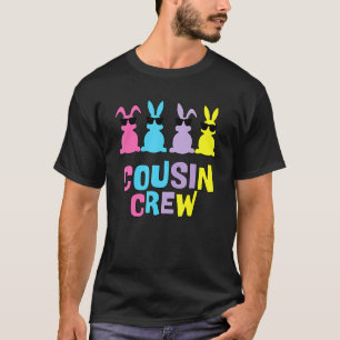 Cousin Crew Bunnies Easter Matching Colorful Rabbi T-Shirt
