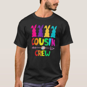Cousin Crew Bunnies Easter Matching Colorful Rabbi T-Shirt