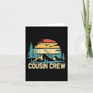 Cousin Crew Camping Friends Summer Family Vacation Card