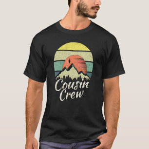 Cousin Crew Camping Outdoor Sunset Summer Camp  T-Shirt