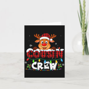 Cousin Crew Christmas 2025 Family Matching Santa E Card