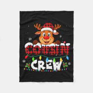 Cousin Crew Christmas 2025 Family Matching Santa E Fleece Blanket