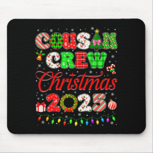 Cousin Crew Christmas 2025 Pjs Pajamas Xmas Family Mouse Pad