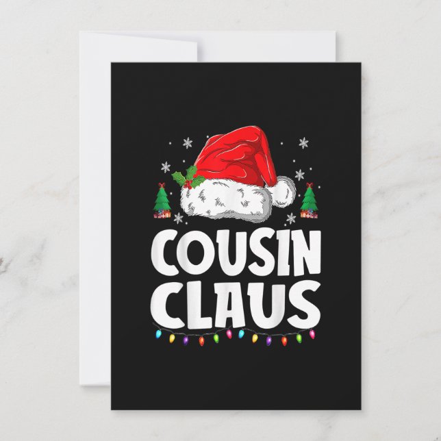 Cousin Crew Christmas Buffalo Red Plaid Pajamas X- Invitation (Front)