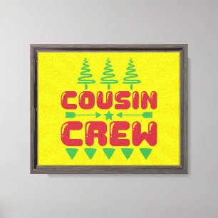 Cousin Crew Christmas Family Matching Design-86044 Canvas Print