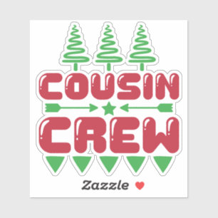 Cousin Crew Christmas Family Matching Design-86044 Sticker