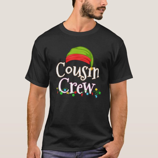 Cousin Crew Christmas Family Member Group Cousins T-Shirt (Front)