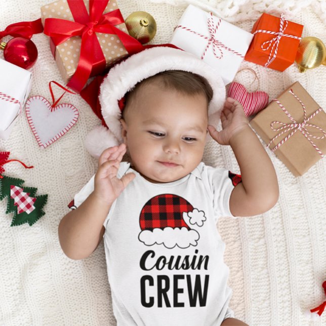 Cousin Crew Christmas Holiday Buffalo Plaid Baby Bodysuit (Cousin Crew Christmas Holiday Buffalo Plaid Baby Bodysuit)