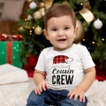 Cousin Crew Christmas Holiday Buffalo Plaid Baby T-Shirt
