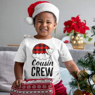 Cousin Crew Christmas Holiday Buffalo Plaid Toddler T-shirt