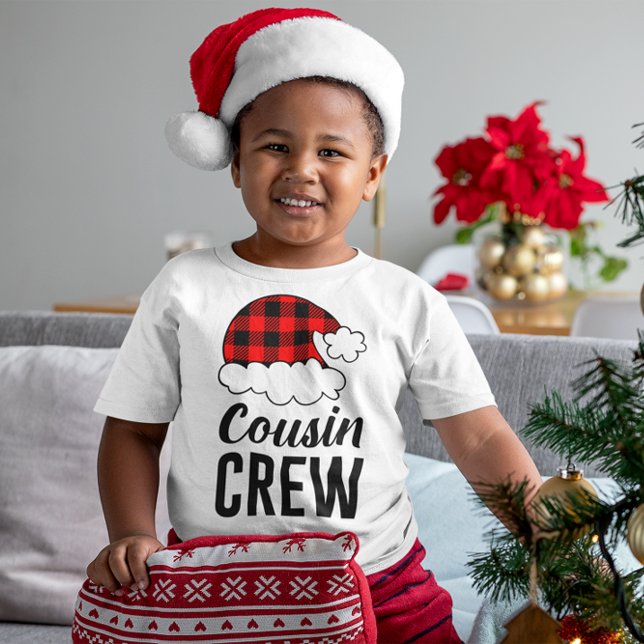 Cousin Crew Christmas Holiday Buffalo Plaid Toddler T-shirt (Cousin Crew Christmas Holiday Buffalo Plaid Toddler T-shirt)