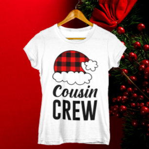Cousin Crew Christmas Holiday Buffalo Plaid Womens T-Shirt