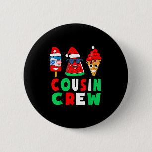 Cousin Crew Christmas In July Squad Pajamas Matchi Button