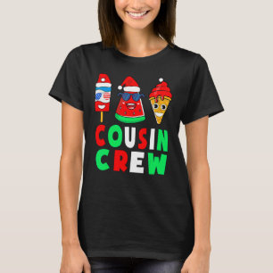 Cousin Crew Christmas In July Squad Pajamas Matchi T-Shirt