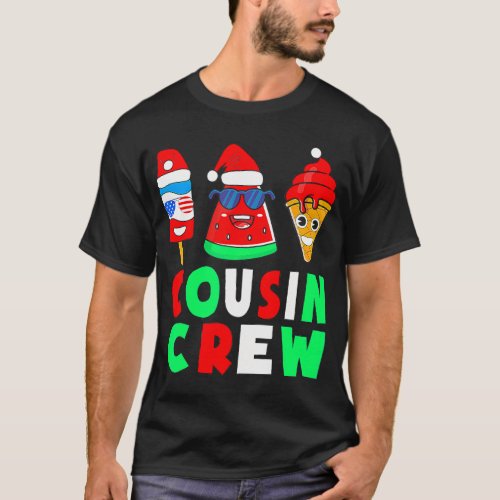 Cousin Crew Christmas In July Squad Pajamas T_Shirt