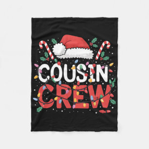 Cousin Crew Christmas Kids Cousins Christmas Crew Fleece Blanket
