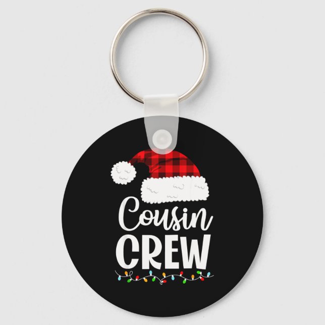 Cousin Crew Christmas Kids Cousins Christmas Match Keychain (Front)