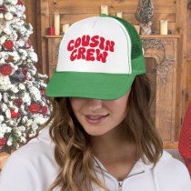 Cousin Crew Christmas Matching Family Reunion Trucker Hat