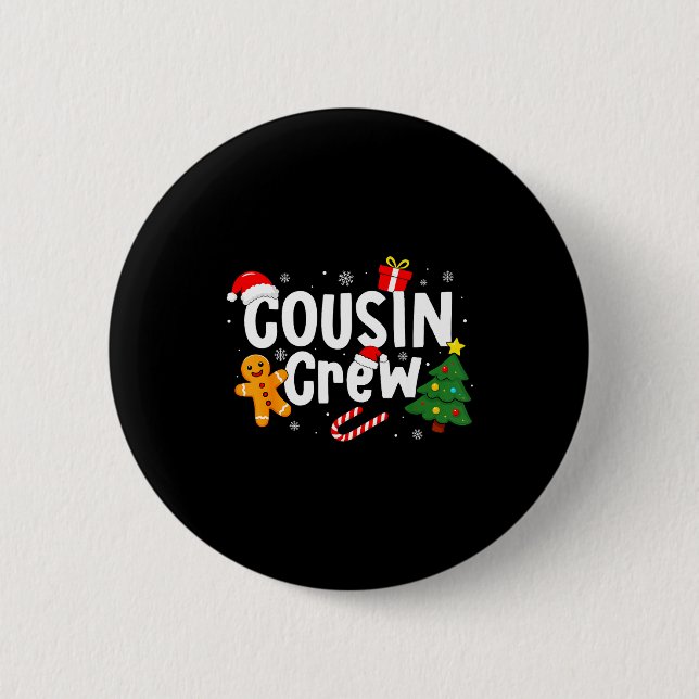 Cousin Crew Christmas Pajamas For Men Kids Women G Button (Front)