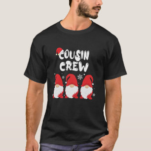 Cousin Crew Christmas Pajamas Funny Gnomes Lover L T-Shirt