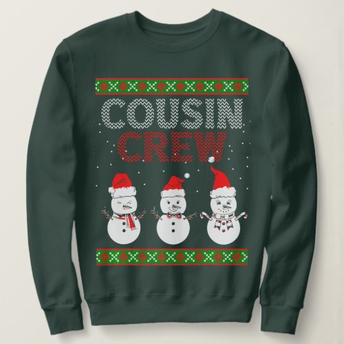 Cousin Crew Christmas Pajamas Gnome Tree Merry Xma Sweatshirt