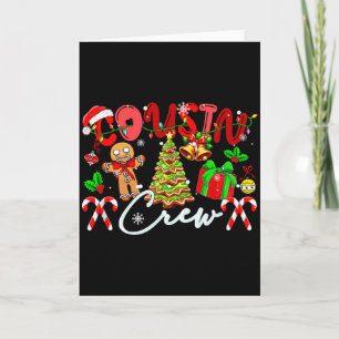 Cousin Crew Christmas Tree Gingerbreads Matching K Card