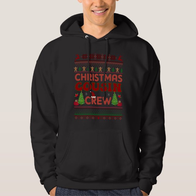 Cousin Crew Christmas Ugly Xmas Cousin Pajamas Hoodie (Front)